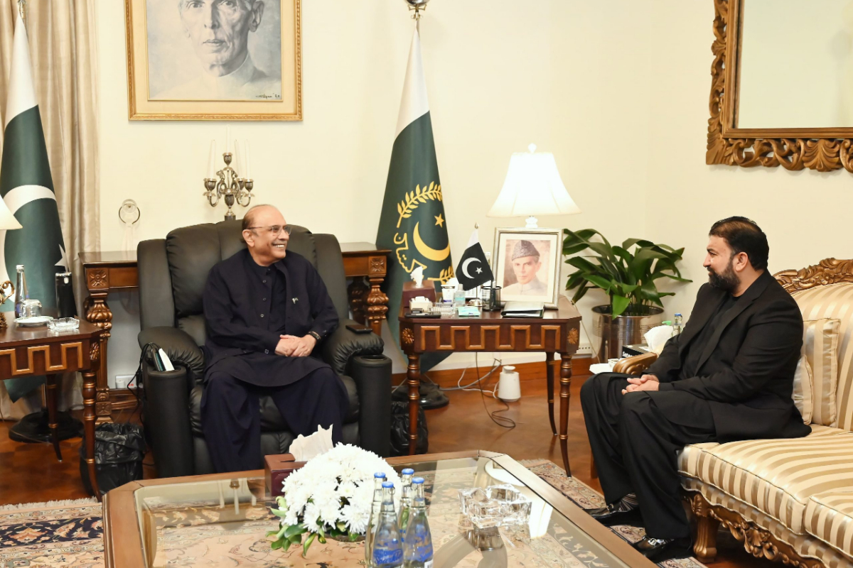 President Zardari discuss peace and development of Balochistan with CM Bugti