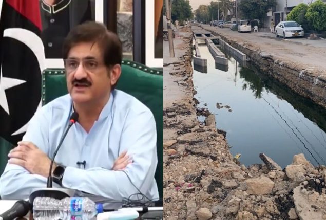 CM: Karachi roads to be dug up again to build 100-meter drainage system