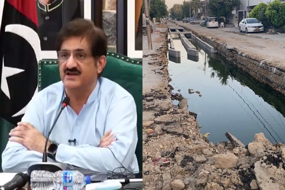 CM: Karachi roads to be dug up again to build 100-meter drainage system