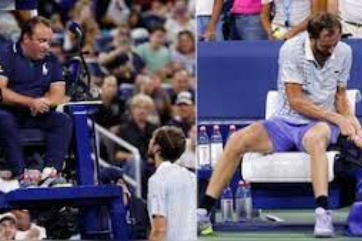 Medvedev's US open exit ends in racket-smashing outburst
