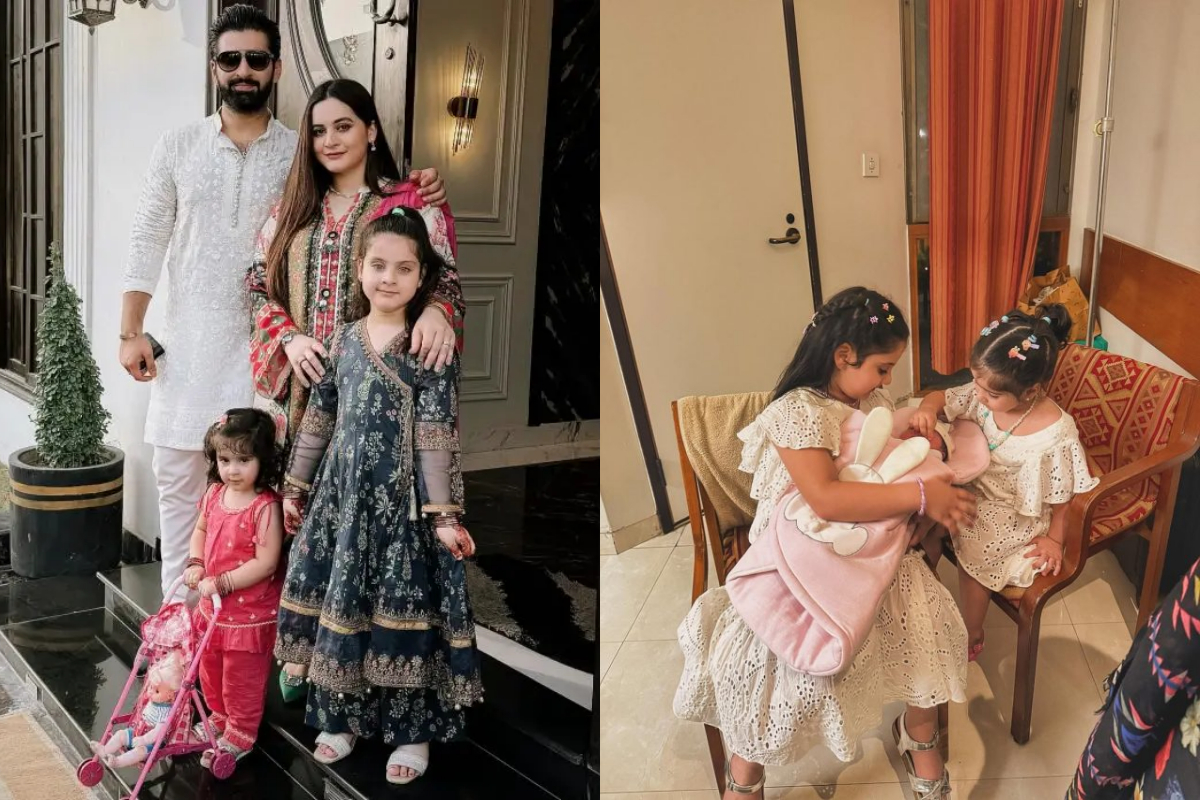 Muneeb Butt and Aiman Khan blessed with third baby girl
