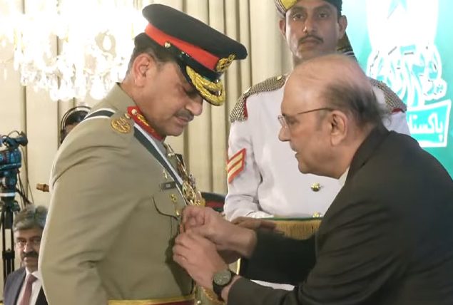 Field Marshal awarded Hilal-e-Jurat for exceptional bravery and military leadership in “Battle of Truth”