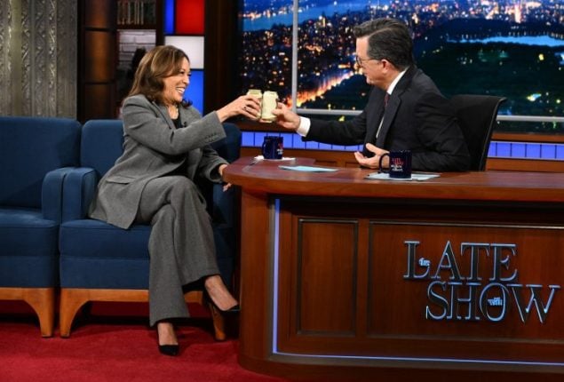 Kamala Harris appears on Stephen Colbert “The Late Show” since 2024 election