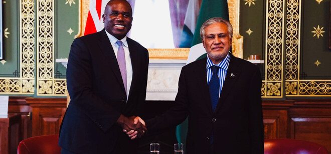 UK foreign secretary reaches out to Deputy PM Ishaq Dar over flood crisis in Pakistan