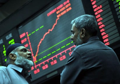 Stock market soars to record high, Dollar falls against rupee