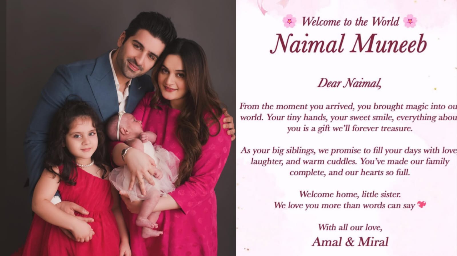 Aiman & Muneeb blessed with their third child