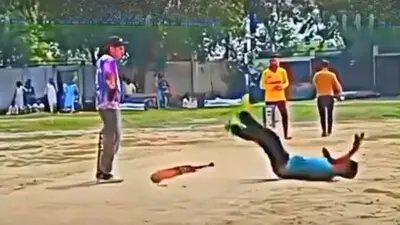 Young batsman dies of heart attack moments after hitting six in India