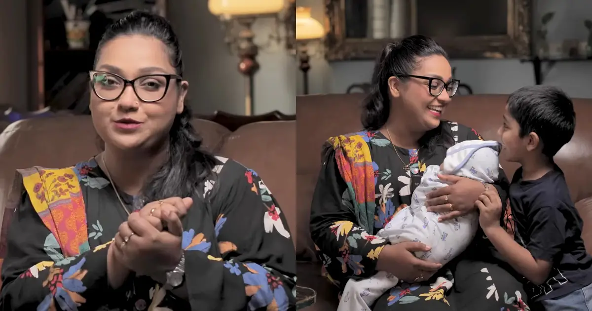 Actress Uroosa Siddiqui shares vlog on welcoming baby boy Farjad