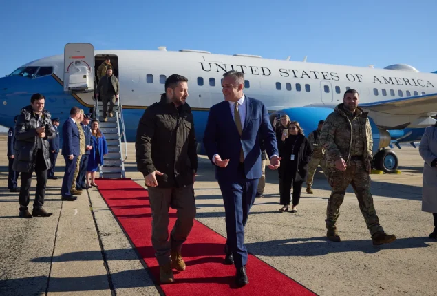 Zelensky lands in Washington for Peace Talks as Trump rules out "Crimea Reversal"