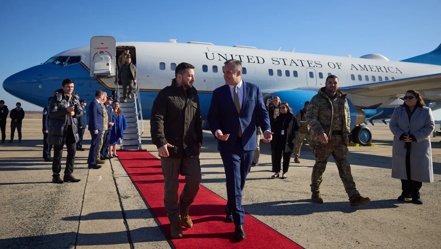Zelensky lands in Washington for Peace Talks as Trump rules out "Crimea Reversal"