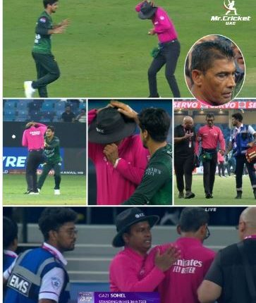 Umpire injured during Pakistan–UAE match