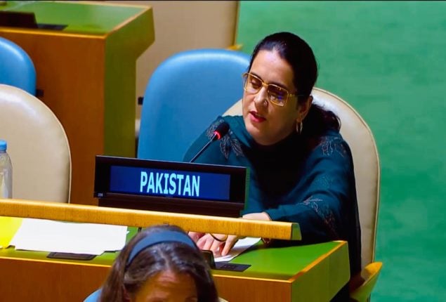 Pakistani diplomat Saima Saleem exposes India’s false narrative at UN General Assembly