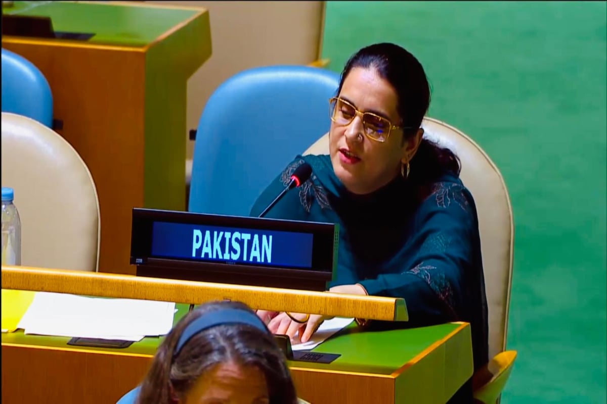 Pakistani diplomat Saima Saleem exposes India’s false narrative at UN General Assembly