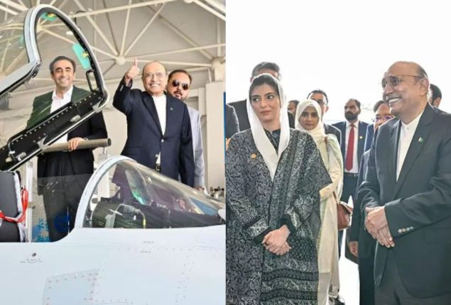 President Zardari visits China’s advanced aircraft manufacturing complex