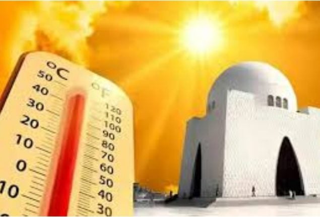 Hot and humid weather persists in Karachi