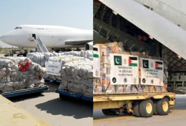 Pakistan sends 23rd relief shipment to Palestine