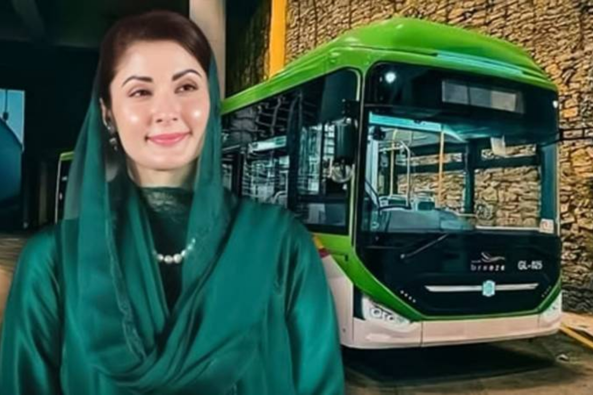 CM Maryam Nawaz launches electric bus service in Sahiwal