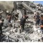 Six-year-old twins among dozens killed in Israeli strikes on Gaza city