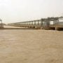 Rising Indus flow submerges villages near Kotri Barrage