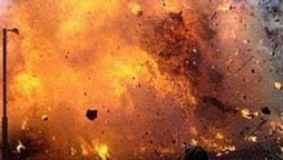 Four policemen injured in roadside blast in Peshawar