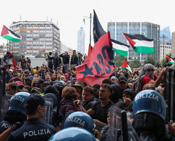 Nationwide protests rock Italy as thousands rally for Gaza, Ports blocked and transport disrupted