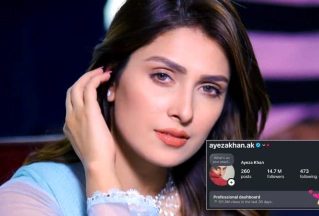 Ayeza Khan’s instagram soars past 102 million views in just 30 days