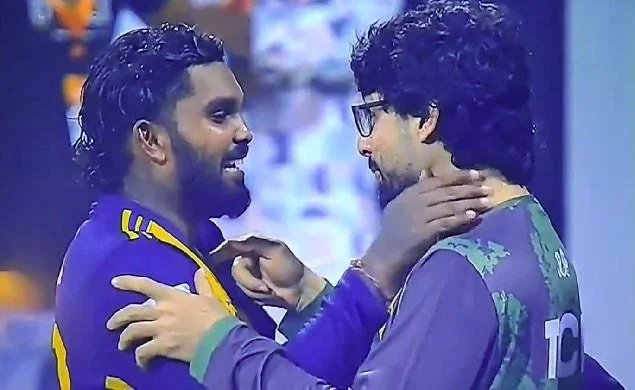 Cricketing spirit: Abrar and Hasaranga lead by example
