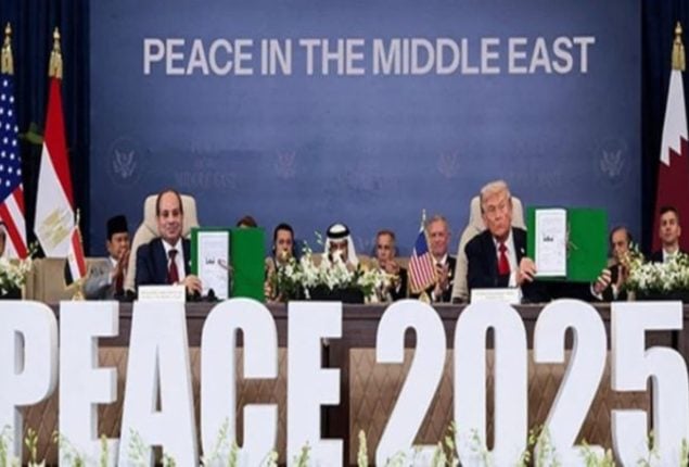 Trump, regional leaders sign landmark Gaza ceasefire agreement