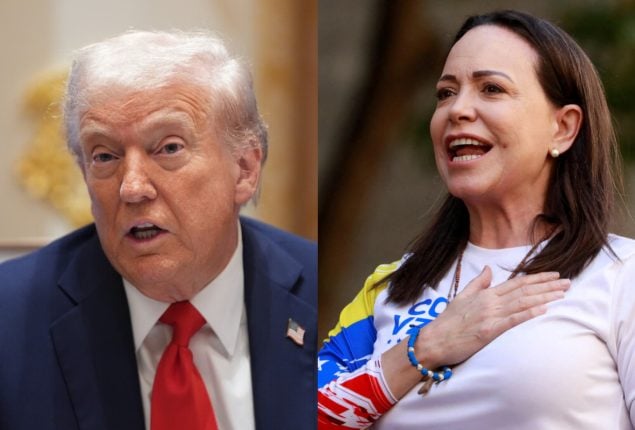 Maria Corina dedicates her Nobel Peace prize to Trump for supporting Venezuela’s freedom