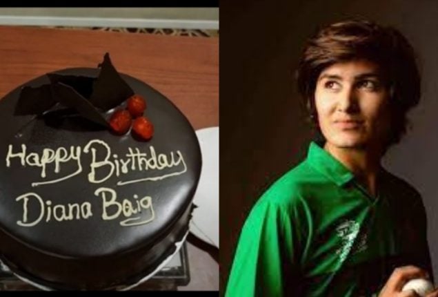 Pakistan team celebrates Diana Baig’s 30th Birthday