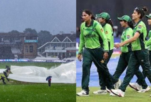Rain denies Pakistan Women's team victory against England