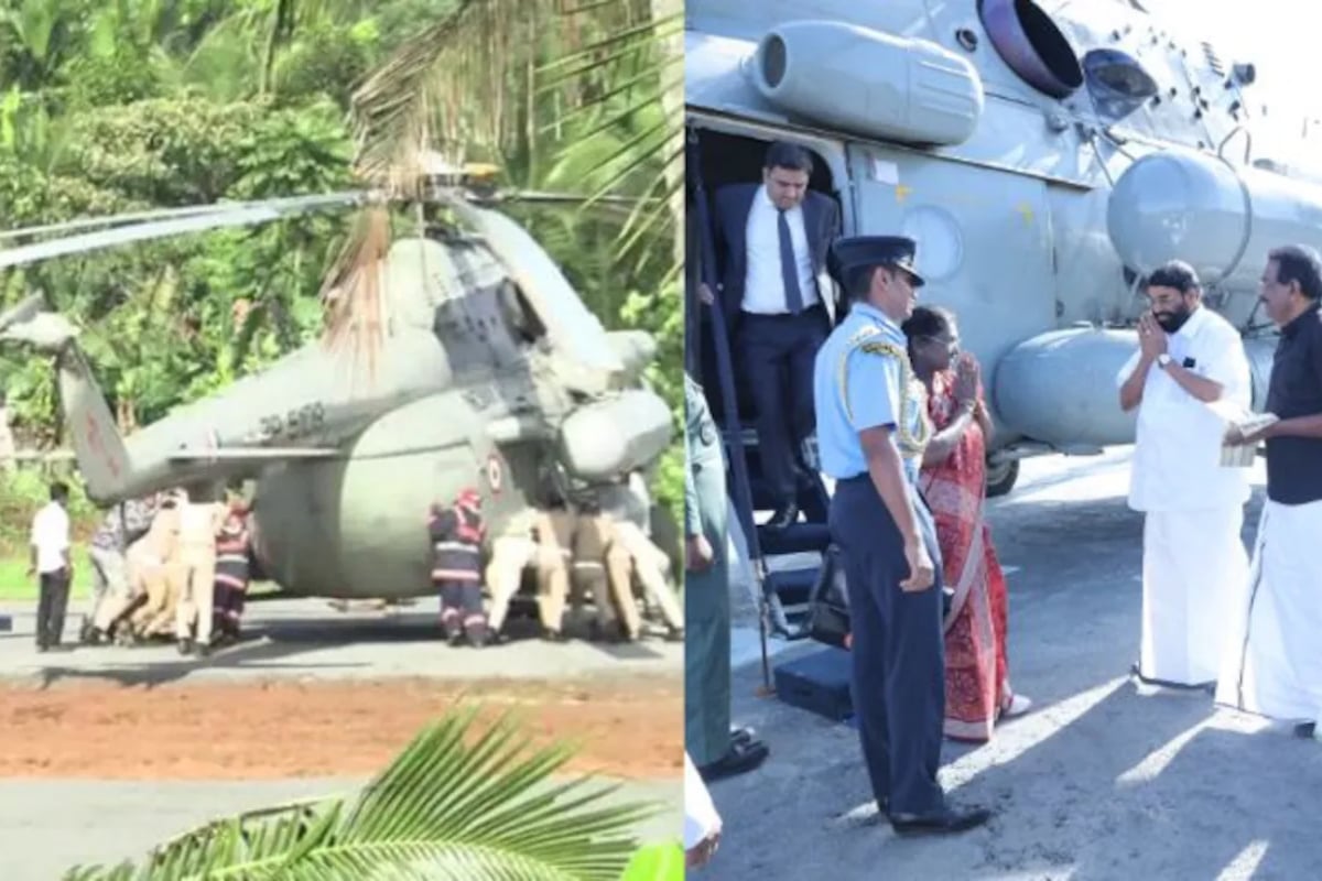 Awkward moment as Indian President’s chopper gets stuck in Kerala