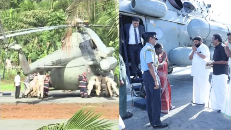 Awkward moment as Indian President’s chopper gets stuck in Kerala