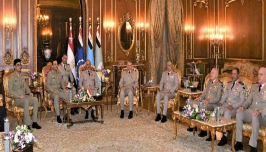 Field Marshal receives Grand welcom in Egypt & Presented Guard of Honor