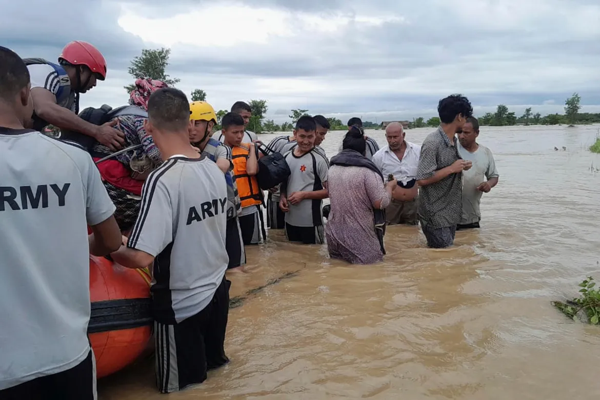 Nepal hit by deadly floods and landslides after days of monsoon rains.