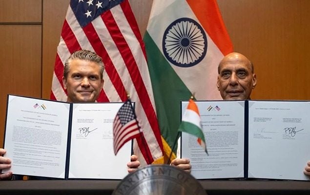 US and India sign 10-year defence pact under new strategic framework
