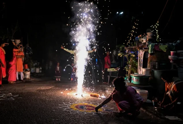 Diwali fireworks push New Delhi’s air quality to ‘Hazardous’ levels