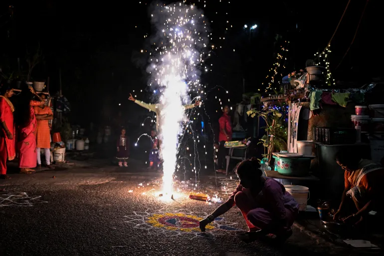 Diwali fireworks push New Delhi’s air quality to ‘Hazardous’ levels