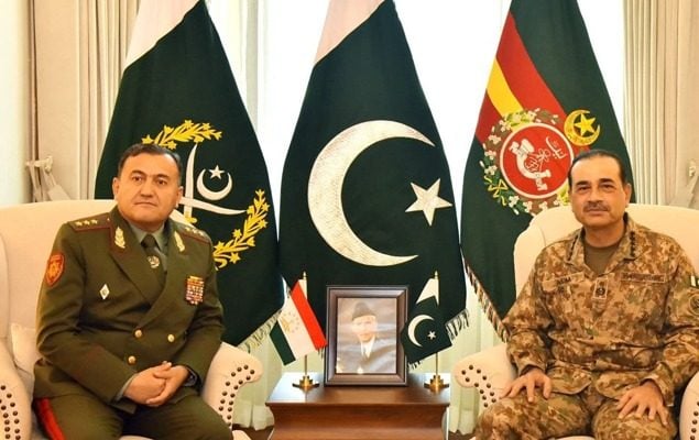 Tajik Defence Minister, COAS discuss enhancing defence collaboration