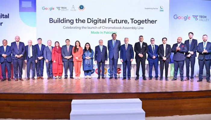 Pakistan launches its first Google Chromebook Assembly line, Inaugurated by Ishaq Dar
