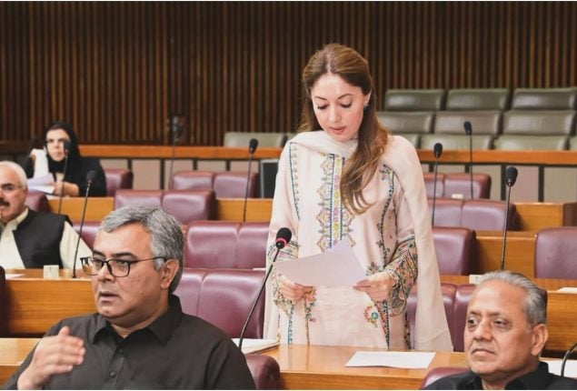 Sharmila Faruqui slams government poor internet speed during National Assembly session