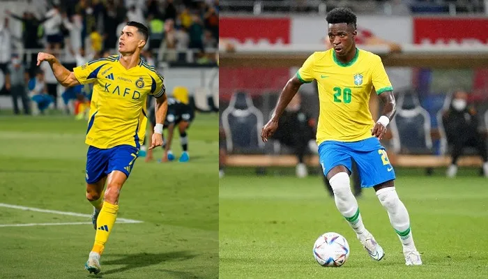 Brazilian star Vinícius Júnior becomes the most followed athlete online.