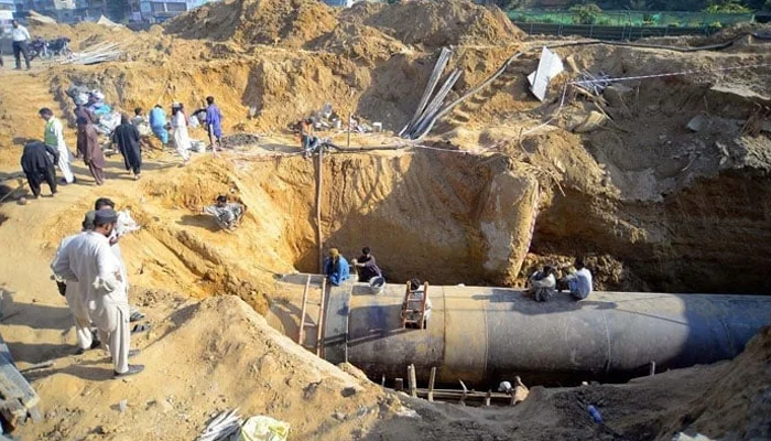 KWSC to replace old 60-Inch Valve with modern Pipeline in Karachi