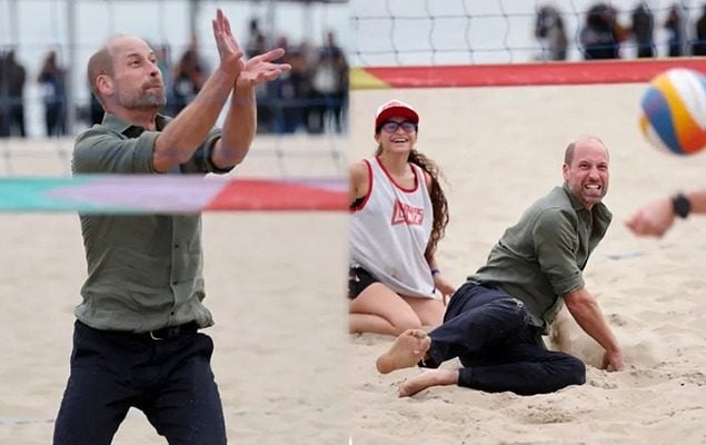 Prince William kicks off Brazil visit with fun-filled trip to Copacabana beach