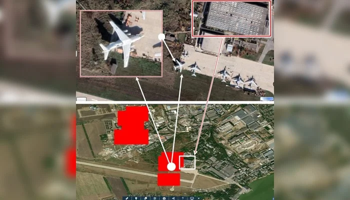 A-60 Russian aircraft destroyed in Taganrog