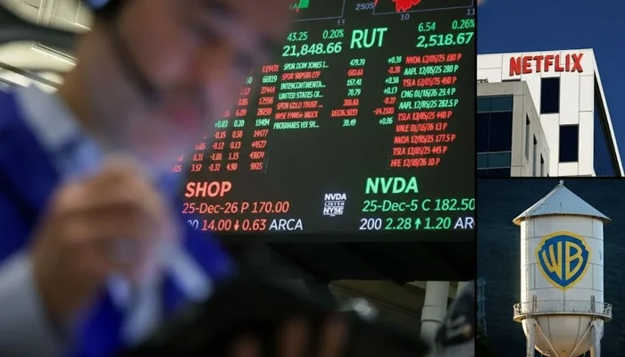 Stocks climb as inflation data boosts rate cut expectations; Netflix to acquire Warner Bros. for $83 billion