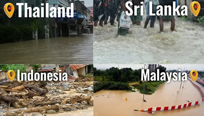 Nearly 1000 dead as catastrophic floods devastate Indonesia, Malaysia, Thailand and Sri Lanka