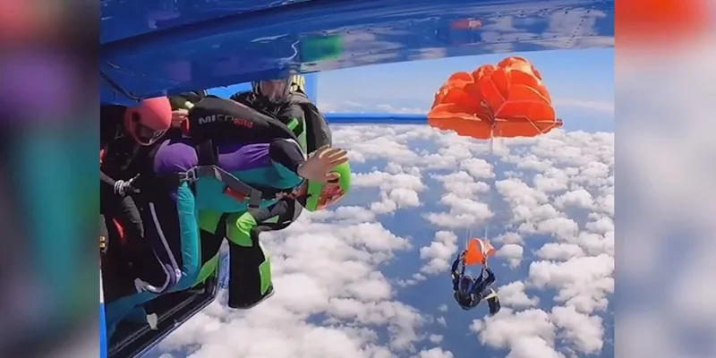 Safety of Skydiving Under Question as Heart-Stopping Video Goes Viral