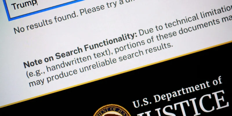 At least 16 Epstein related files Vvanish from DOJ website, including Trump image