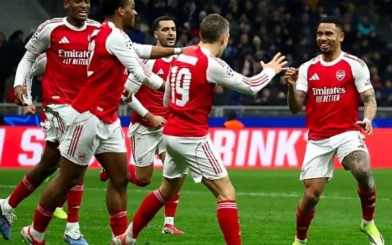 Arsenal extend perfect champions league run with inter Milan win